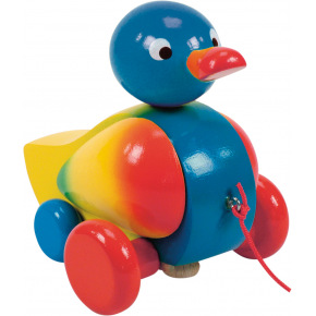 Woody Ťahacia kačka klapacia - modrá