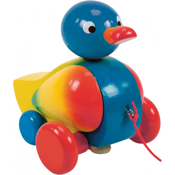Woody Ťahacia kačka klapacia - modrá