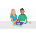 Spin Master KINETIC SAND FLÜSSIGER SANDKASTEN MIT UNTERLAGE LILA