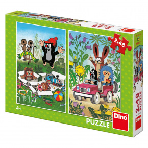 Dino Krtko Dino je šťastný 2x48 Puzzle