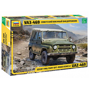 Zvezda Model kit military 3629 - UAZ-469 Soviet 4WD off-road vehicle (1:35)