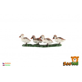 ZOOted Ducklings Kaczki domowe zooted plastikowe 8cm w worku