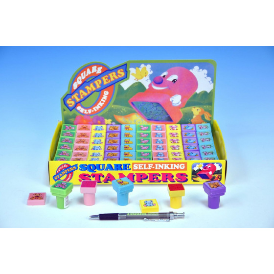 Wiky Razítka zvířátka 2,5x2,5cm asst 10 druhů