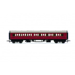 Wagon pasażerski HORNBY R4767 - BR Collett Coach Corridor Composite RH, bordowy
