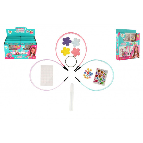 Teddies Kreativní sada Vytvoř si čelenku 2 druhy