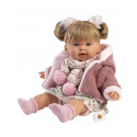 Rappa Llorens 42286 ALEXANDRA - realistická panenka se zvuky a měkkým látkovým tělem - 42 cm