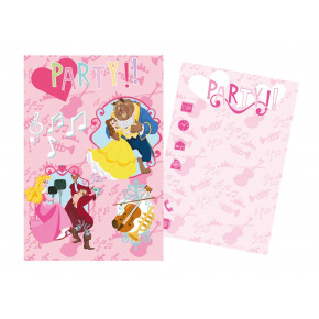 Rappa Sada párty 5 pozvánek + 5 obálek Disney Princezny