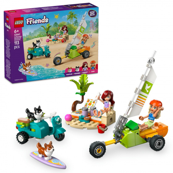 LEGO Friends 42641 Dobrodružství se surfujícími psy a skútrem