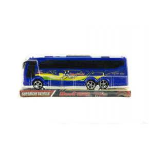 Teddies Bus plastikowy 25cm na kole zamachowym w 2 kolorach