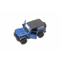 Teddies Auto Kinsmart Jeep Wrangler 2018 pevná střecha 1:34 12,5cm kov 4 barvy na zpětné natažení