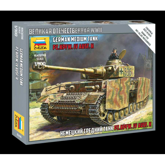 Zvezda Model Kit tank 6240 - Panzer IV Ausf.H (1:100)