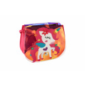 Teddies Kabelka/Taška duhová jednorožec plast 4 barvy 17x15x3cm