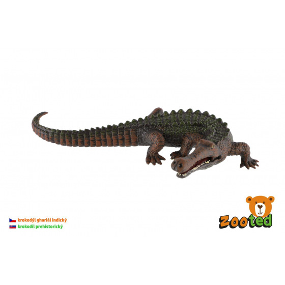 Krokodýl ghariál indický plast 17cm
