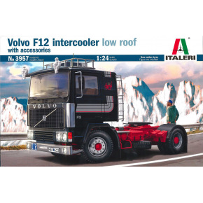 Italeri Model Kit truck 3957 - Volvo F-12 Intercooler (Low Roof) z akcesoriami (1:24)