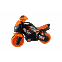 Teddies Odrážedlo motorka oranžovo-černá plast v sáčku 35x53x74cm 24m+