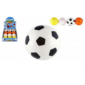 Teddies Piłka ekstremalnie skacząca sportowa piankowa 6cm 4 rodzaje w woreczku 12 sztuk w pudełku Teddies Piłka ekstremalnie skacząca sportowa piankowa 6cm 4 rodzaje w woreczku 12 sztuk w pudełku