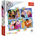 Trefl Puzzle 4v1 Glückliche Welt Disney 28,5x20,5cm in der Schachtel 28x28x6cm