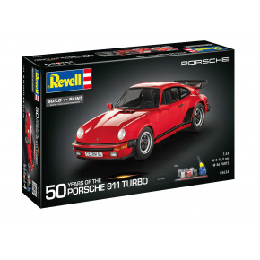 Revell Geschenk-Set Auto 05634 - Porsche 911 Turbo (50th Anniversary) (1:24)