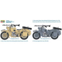 Italeri Model Kit military 7403 - German Military Motorcycle with Sidecar (1:9)