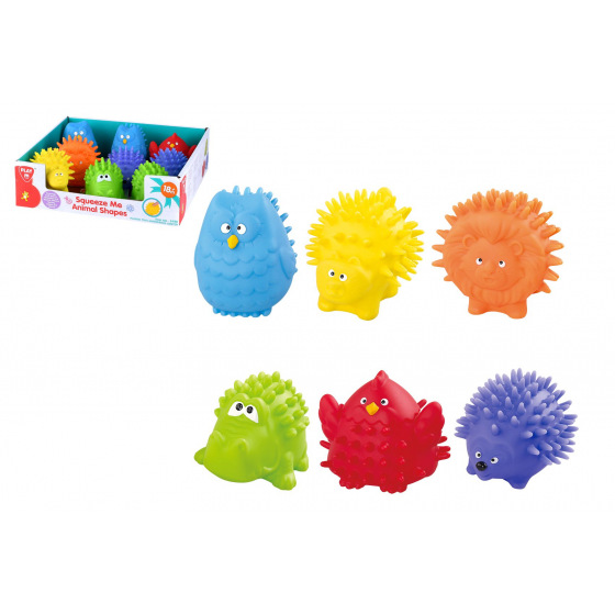 Teddies Loptička zvieratko mačkacia guma 6-8cm