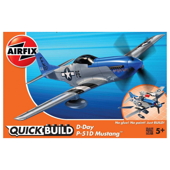 Airfix Quick Build letadlo J6046 - D-Day P-51D Mustang