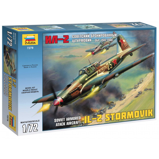 Zvezda Model Kit letadlo 7279 - IL-2 Stormovik (1:72)
