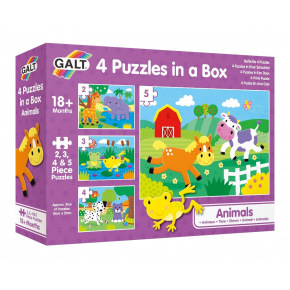 Galt 4 Puzzle v krabici - Zvířatka
