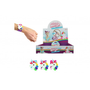 Teddies Náramok jednorožec samonavíjací plast 21cm 3 farby 