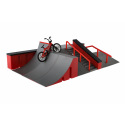 Teddies Skatepark - rampy, koleso prstové, skateboard prstový plast v krabici 44x12x25cm