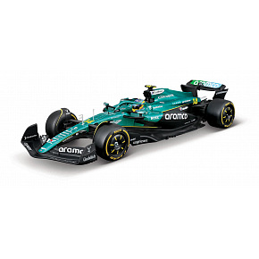 Bburago - RACE F1 w dekoracyjnym pudełku, Aston Martin AMR25 (2025), #14 Fernando Alonso, 1:24