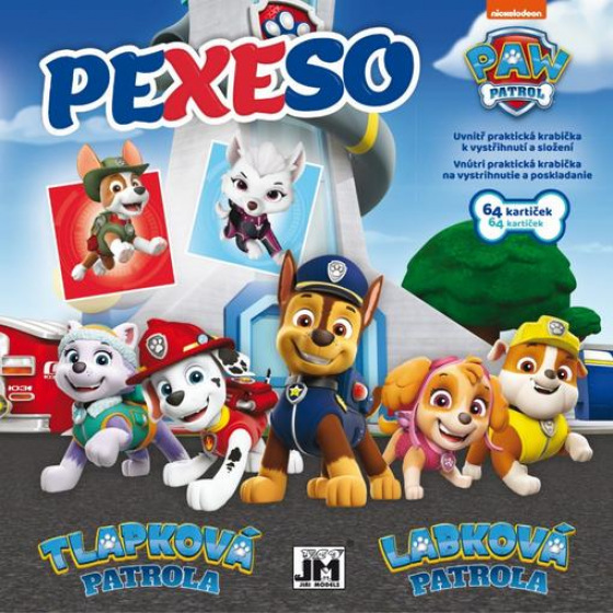 Pexeso v sešitu Paw Patrol/Tlapková Patrola 1