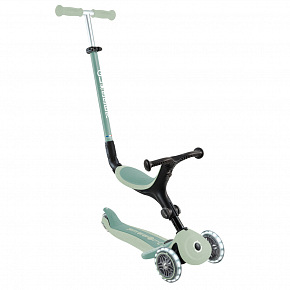 GLOBBER Koloběžka GO UP ACTIVE LIGHTS ECOLOGIC 3v1, pistachio
