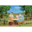 Sylvanian Families 5432 Dvojčata Chocolate králíků s kočárkem