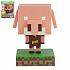Lampička prasátko Piglin Minecraft na baterie v krabičce 10,5x14x9cm