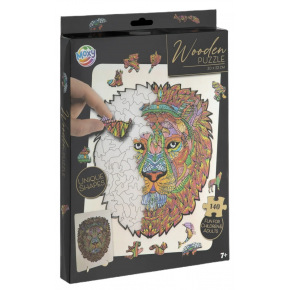 Rappa Dřevěné puzzle lev 140 dílků Rappa Dřevěné puzzle lev 140 dílků