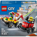 LEGO City 60458 Rennpaket: Pizzalieferung vs. Feuerwehrfahrzeug
