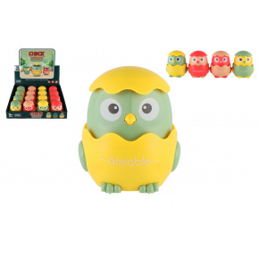 Teddies Chick Squeeze and Ride plastikowe 7x8cm na kole zamachowym 4 kolory