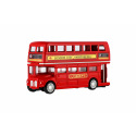 Teddies Bus "London" roter Doppeldecker Metall/Kunststoff 12cm mit Rückzug in Schachtel 17x13,5x6cm