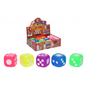 Wiky Kocka hracia svietiaci silikón 4x4cm 6 farieb Wiky Kocka hracia svietiaci silikón 4x4cm 6 farieb