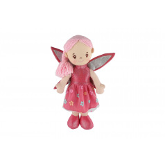 Panenka hadrová víla Pivoňka 40 cm na kartě v sáčku