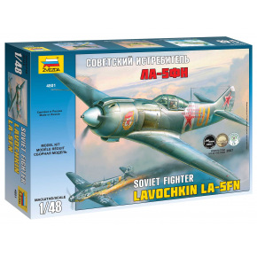 Zvezda Model Kit lietadlo 4801 - La-5 FN Soviet Fighter (1:48)