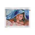 SMT Creatoys Diamantový obrázek Miminko pod dekou 40x30cm s doplňky v blistru 7x33x3cm