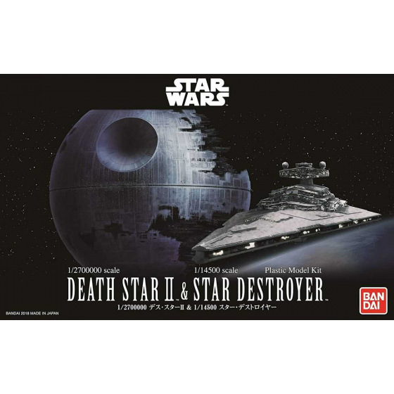 Revell Plastic ModelKit BANDAI Star Wars 01207 - Death Star II + Imperial Star Destroyer