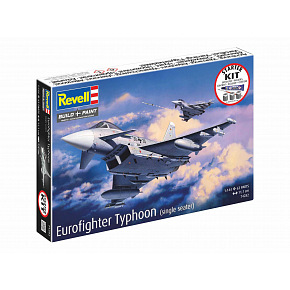 Revell Starter Kit letadlo 74282 - Eurofighter Typhoon (single seater) (1:144)