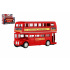 Teddies Bus "London" roter Doppeldecker Metall/Kunststoff 12cm mit Rückzug in Schachtel 17x13,5x6cm