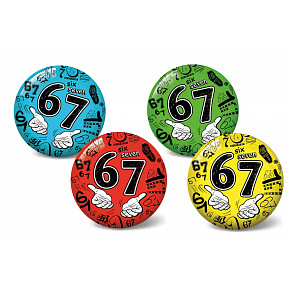 Teddies Míč 67/six seven nafouknutý 11cm 4 barvy