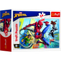 Trefl Minipuzzle 54 dílků Spidermanův čas 4 druhy v krabičce 9x6,5x4cm