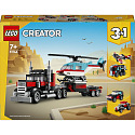 LEGO Creator 31146 Ciężarówka z platformą i helikopter