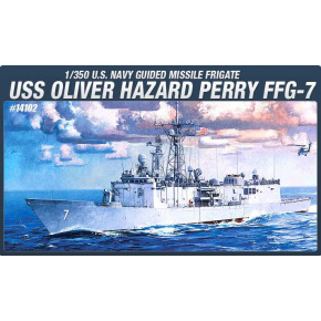 Academy Model Kit okręt 14102 - USS OLIVIER HAZARD PERRY FFG-7 (1:350)
