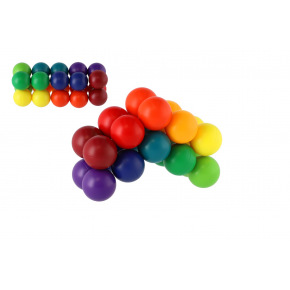 Teddies Plastikowe puzzle edukacyjne Balls w pudełku o wymiarach 17x16x3cm
